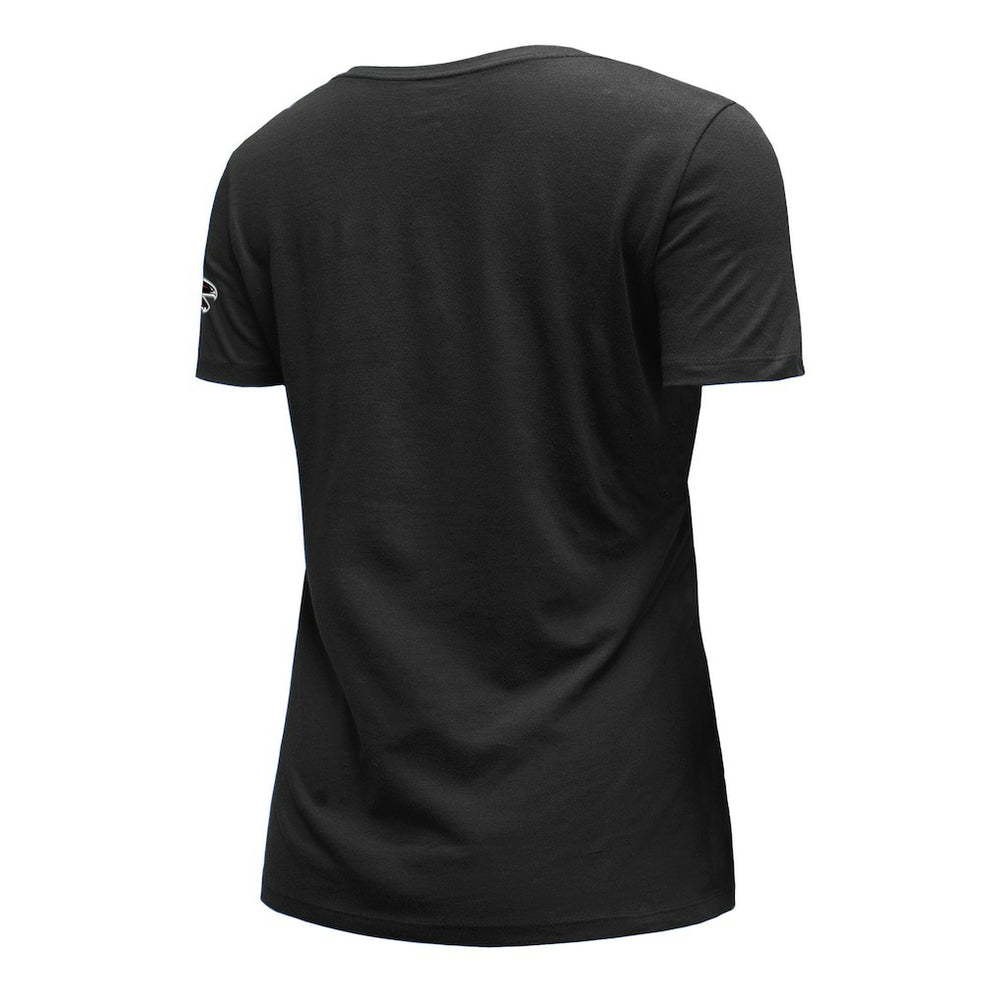 Atlanta Falcons New Era Women's Dirty Birds Kickoff V-Neck T-Shirt Black
