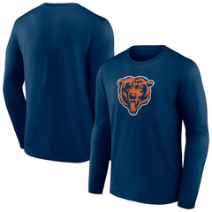 Chicago Bears Primary Team Logo Long Sleeve T-Shirt Navy