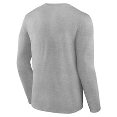 Denver Broncos Primary Team Logo Long Sleeve T-Shirt Heather Gray