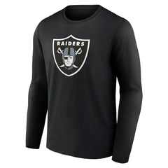 Las Vegas Raiders Primary Team Logo Long Sleeve T-Shirt Black