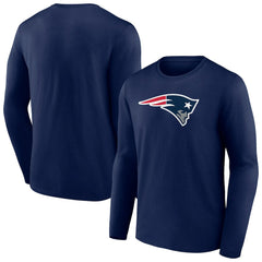 New England Patriots Primary Team Logo Long Sleeve T-Shirt Navy