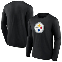 Pittsburgh Steelers Primary Team Logo Long Sleeve T-Shirt Black