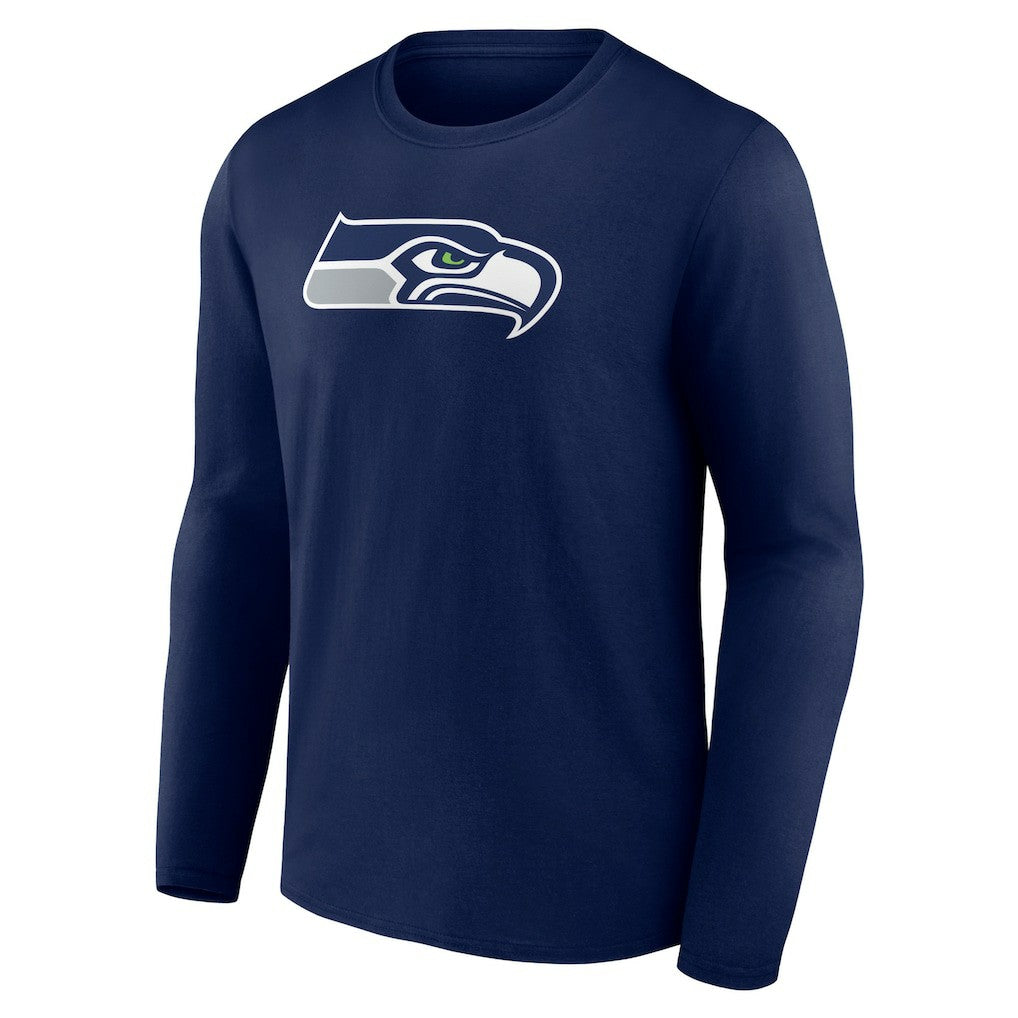 Seattle Seahawks Primary Team Logo Long Sleeve T-Shirt College Navy