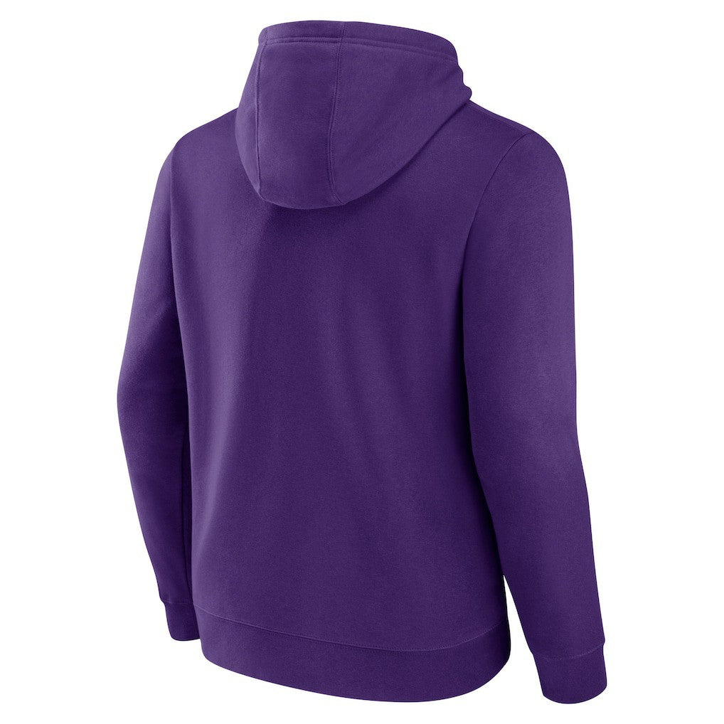 Minnesota Vikings Primary Team Logo Fitted Pullover Hoodie Purple