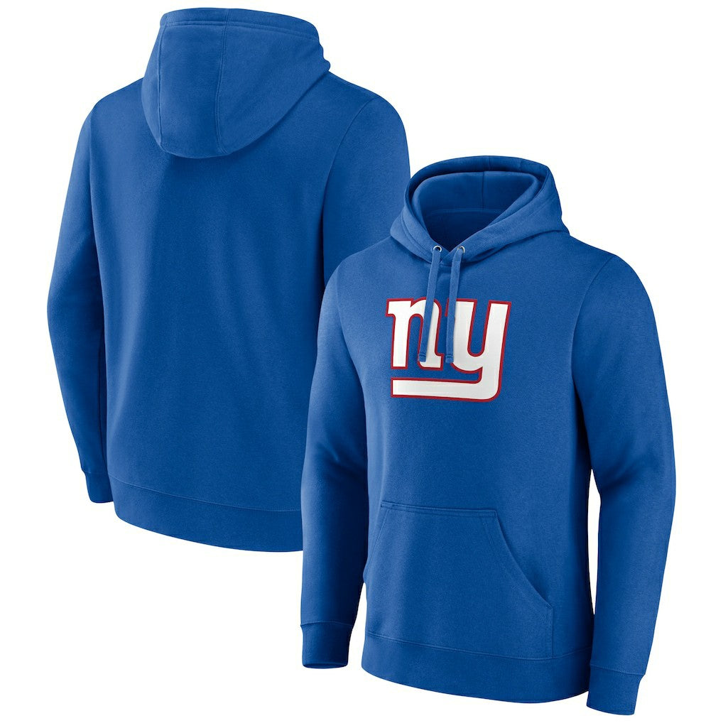 New York Giants Primary Team Logo Fitted Pullover Hoodie Royal