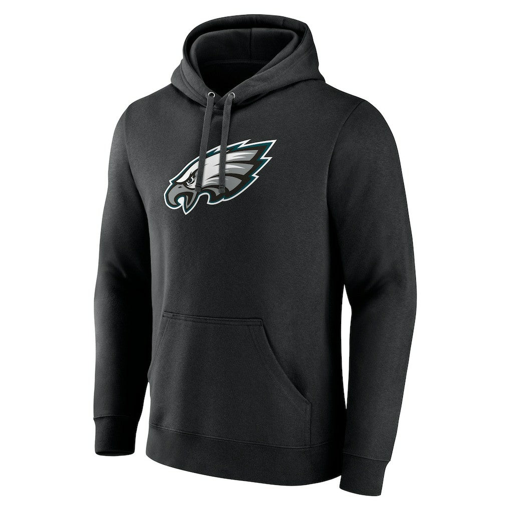 Philadelphia Eagles Primary Team Logo Fitted Pullover Hoodie Black