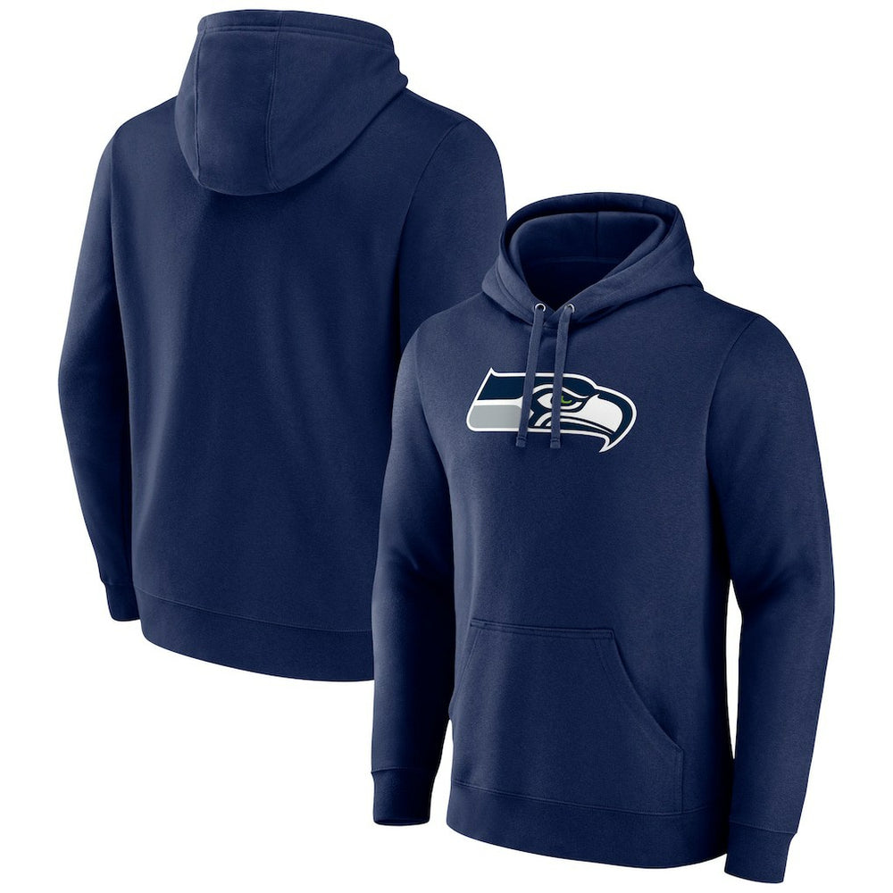 Seattle Seahawks Primary Team Logo Fitted Pullover Hoodie College Navy