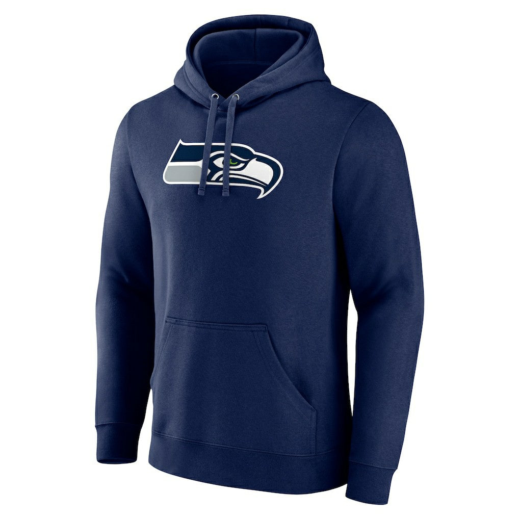 Seattle Seahawks Primary Team Logo Fitted Pullover Hoodie College Navy