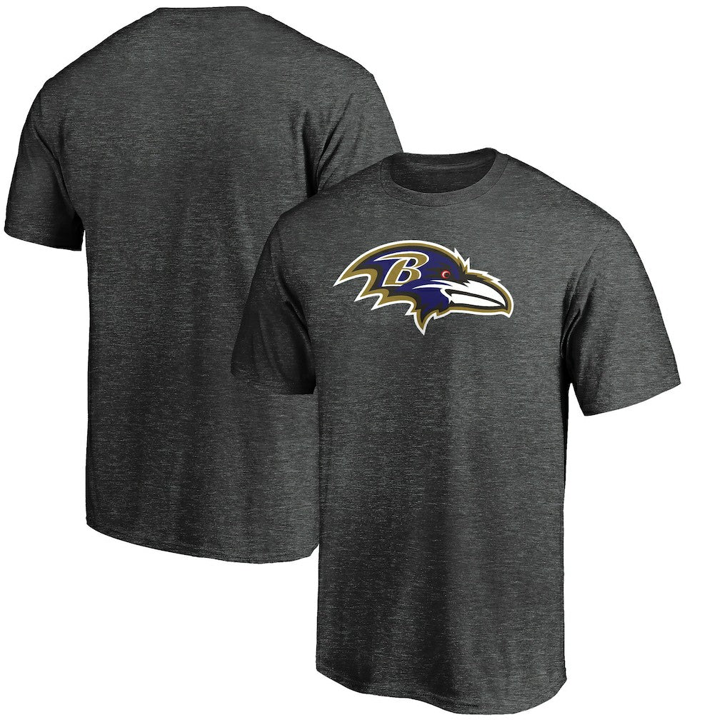 Fanatics Baltimore Ravens Primary Logo T-Shirt Heather Charcoal