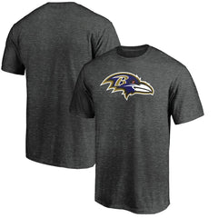 Fanatics Baltimore Ravens Primary Logo T-Shirt Heather Charcoal
