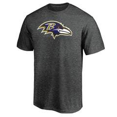 Fanatics Baltimore Ravens Primary Logo T-Shirt Heather Charcoal