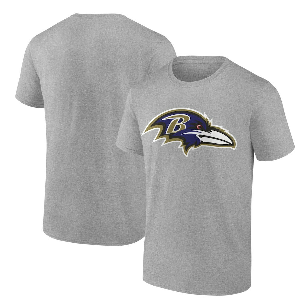Fanatics Baltimore Ravens Primary Logo T-Shirt Heather Gray