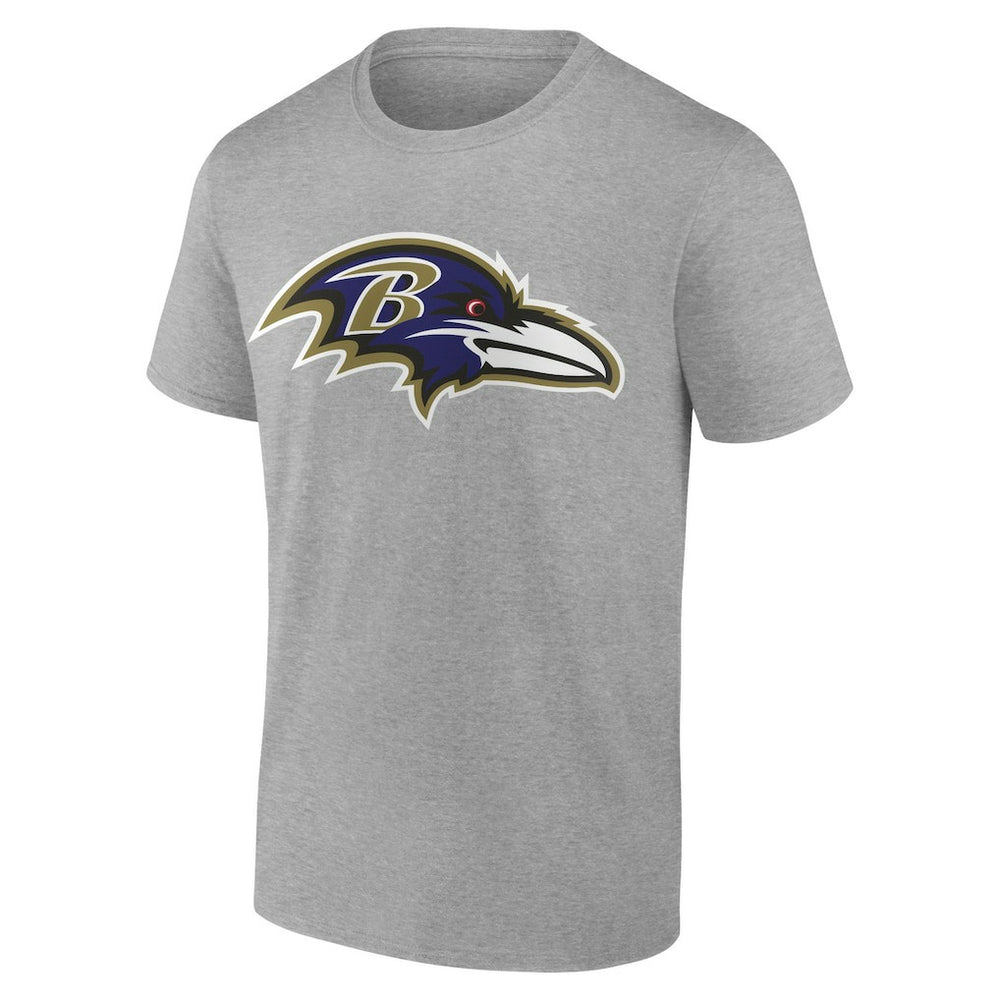 Fanatics Baltimore Ravens Primary Logo T-Shirt Heather Gray