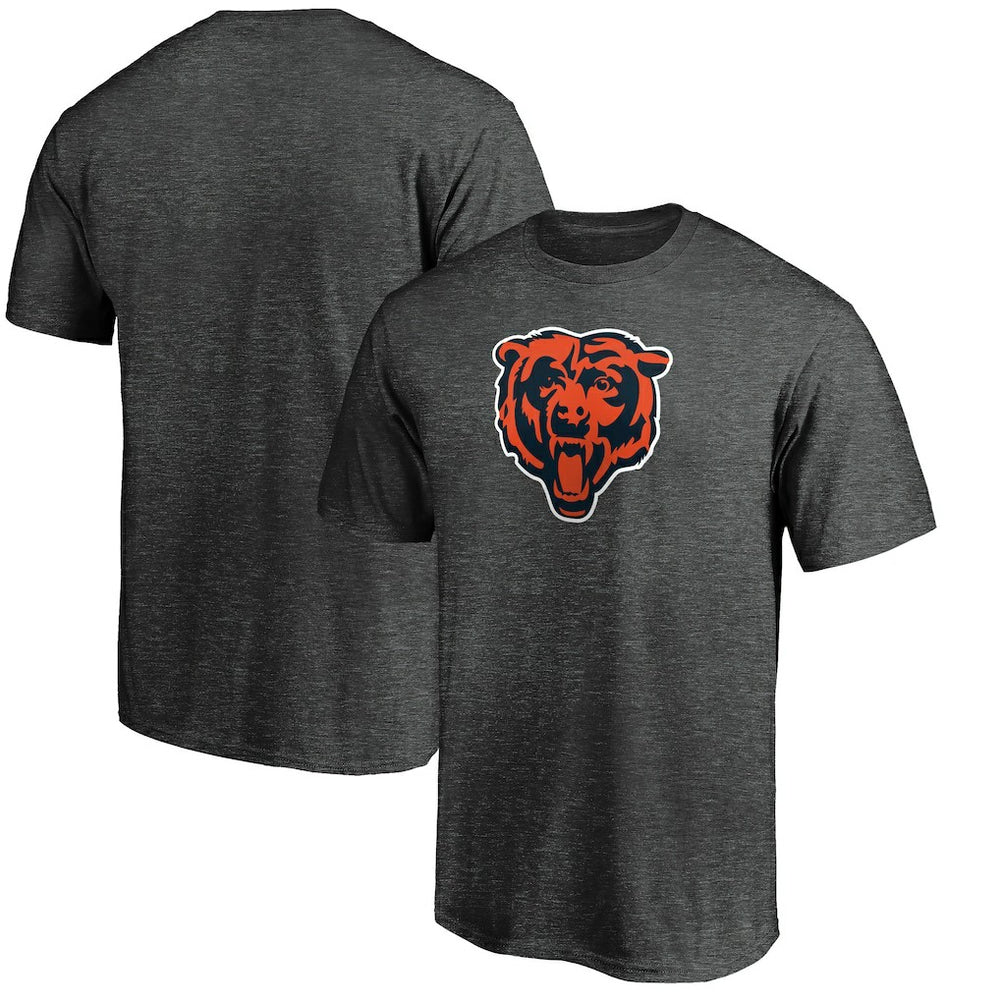 Fanatics Chicago Bears Primary Logo T-Shirt Heather Charcoal