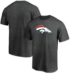 Fanatics Denver Broncos Primary Logo T-Shirt Heather Charcoal