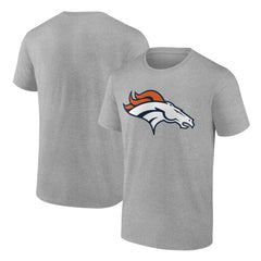 Fanatics Denver Broncos Primary Logo T-Shirt Heather Gray
