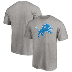 Fanatics Detroit Lions Primary Logo T-Shirt Heather Gray