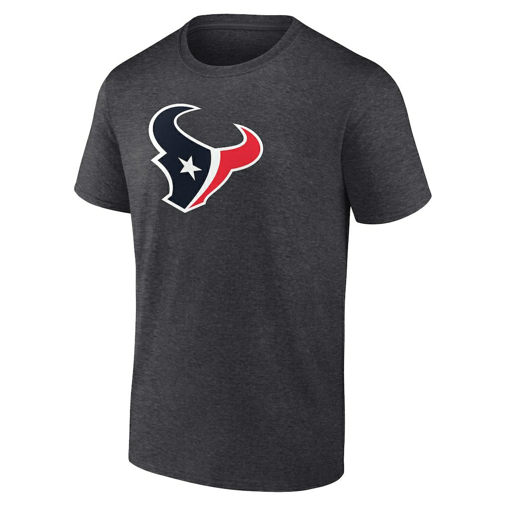 Fanatics Houston Texans Primary Logo T-Shirt Heather Charcoal