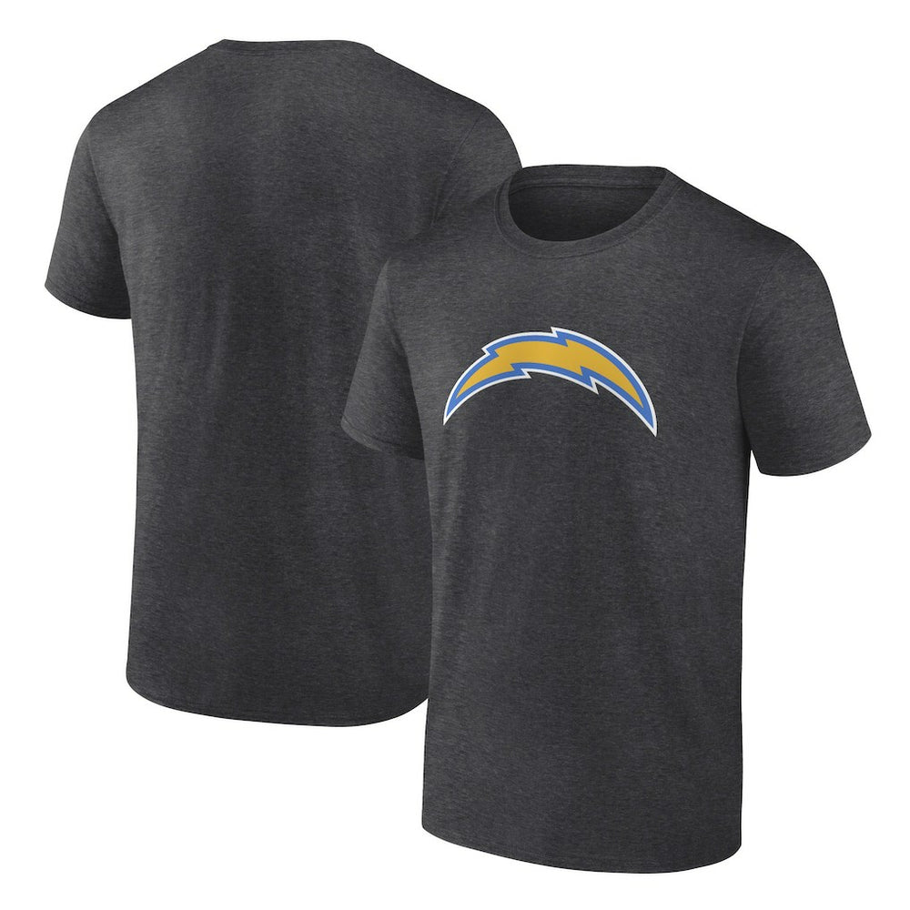 Fanatics Los Angeles Chargers Primary Logo T-Shirt Heather Charcoal