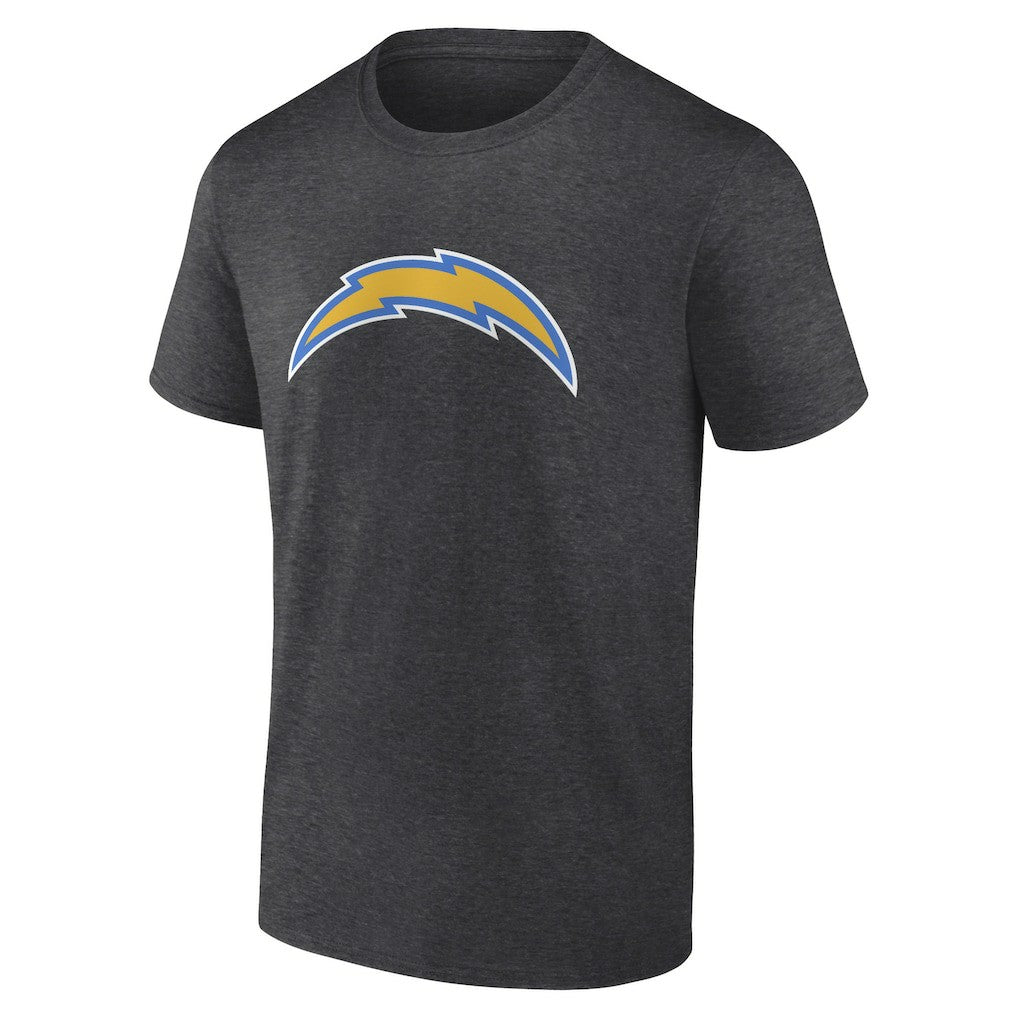 Fanatics Los Angeles Chargers Primary Logo T-Shirt Heather Charcoal