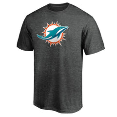 Fanatics Miami Dolphins Primary Logo T-Shirt Heather Charcoal