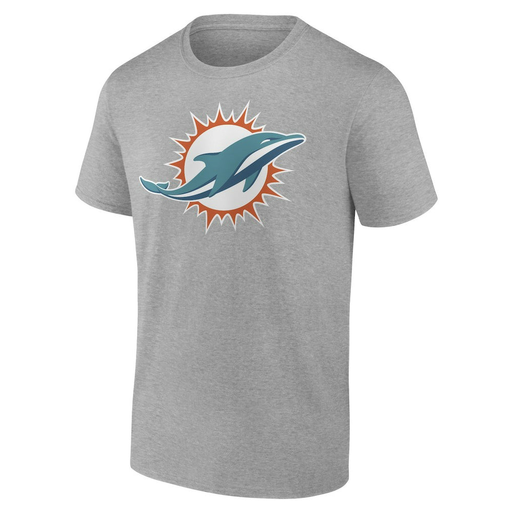 Fanatics Miami Dolphins Primary Logo T-Shirt Heather Gray
