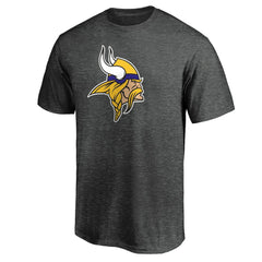 Fanatics Minnesota Vikings Primary Logo T-Shirt Heather Charcoal