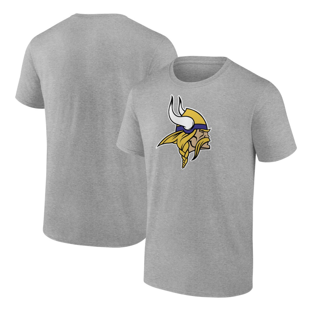 Fanatics Minnesota Vikings Primary Logo T-Shirt Heather Gray