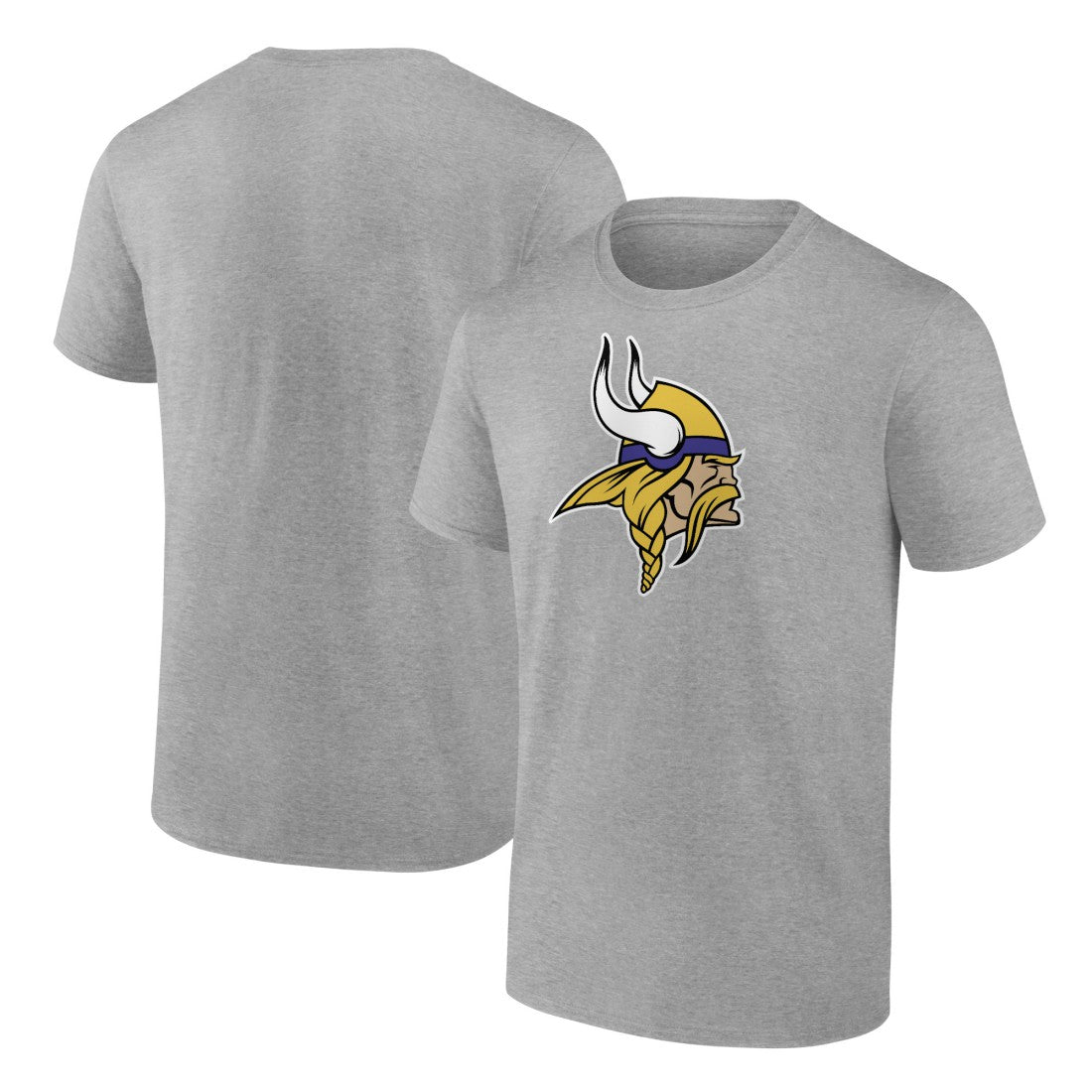 Fanatics Minnesota Vikings Primary Logo T-Shirt Heather Gray