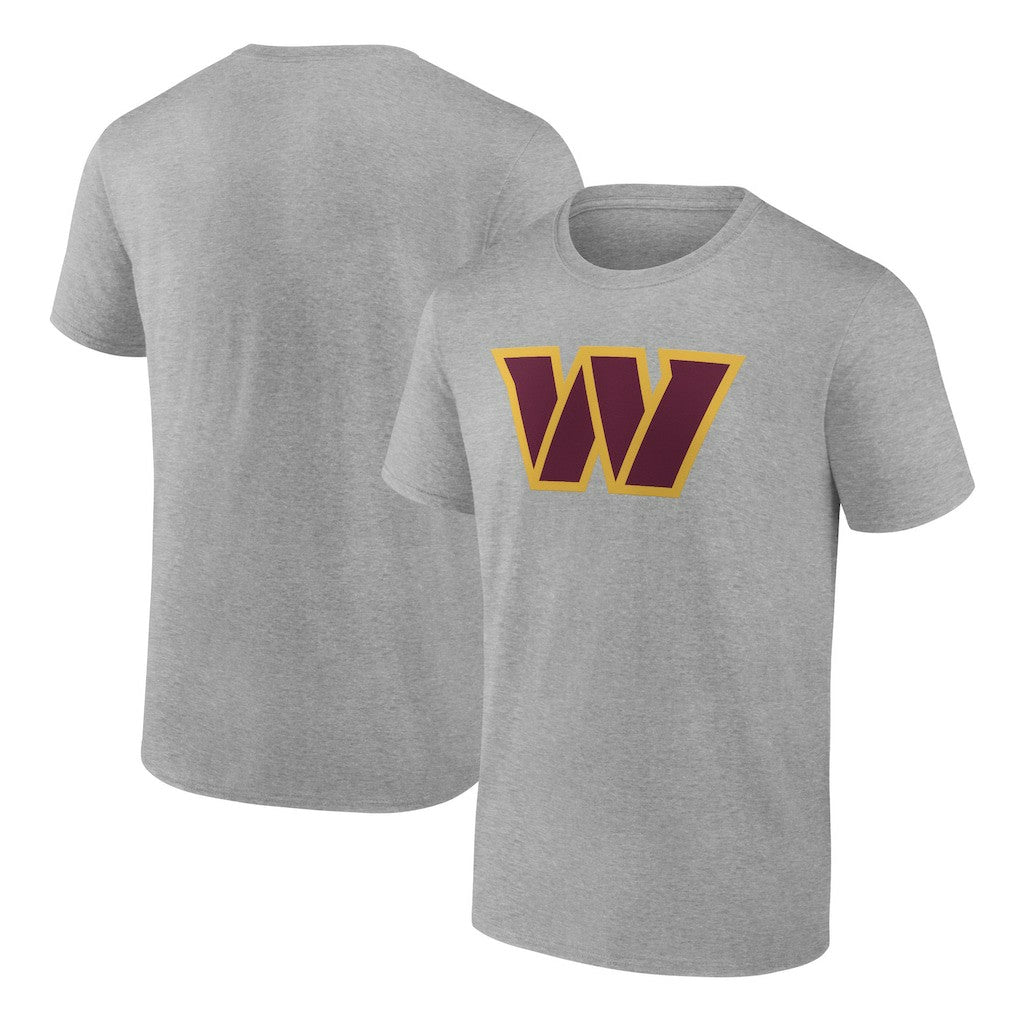 Fanatics Washington Commanders Primary Logo T-Shirt Heather Gray
