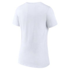 Las Vegas Raiders Women's Primary Team Logo V-Neck T-Shirt White
