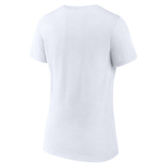 Seattle Seahawks Women's Primary Team Logo V-Neck T-Shirt White