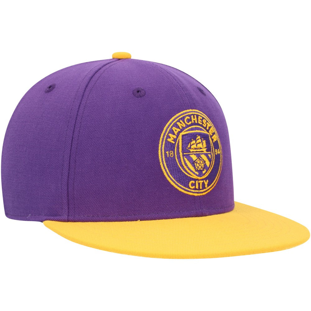 Manchester City America's Game Fitted Hat Purple/Yellow