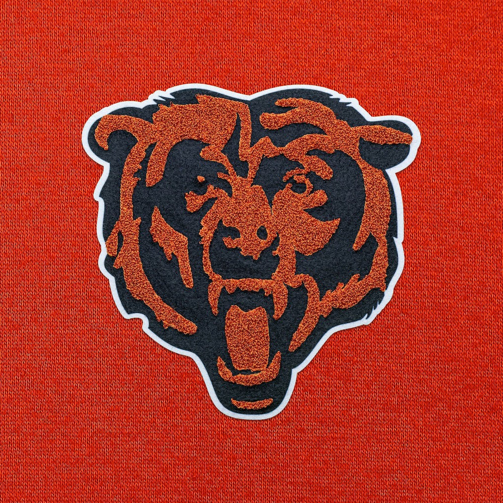Chicago Bears Antigua Victory Chenille Pullover Hoodie Orange