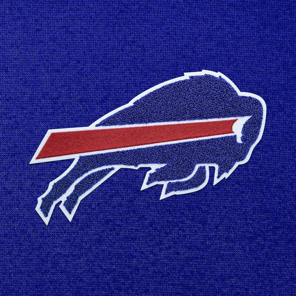Buffalo Bills Antigua Victory Chenille Pullover Hoodie Royal