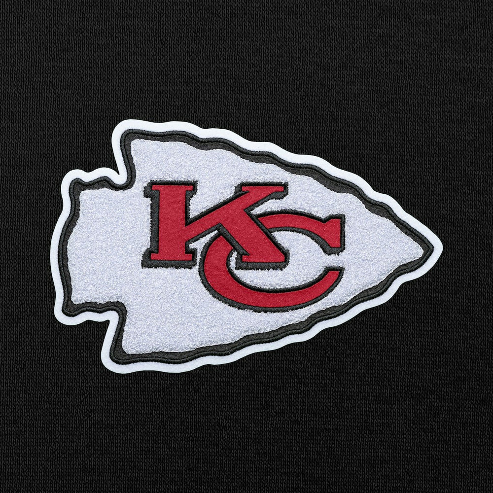 Kansas City Chiefs Antigua Victory Chenille Pullover Hoodie Black
