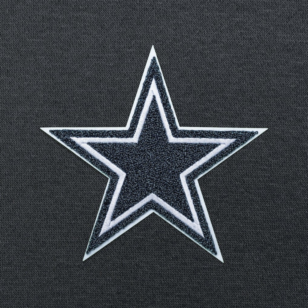 Dallas Cowboys Antigua Victory Chenille Pullover Hoodie Charcoal