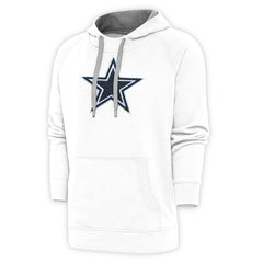 Dallas Cowboys Antigua Victory Chenille Pullover Hoodie White