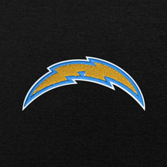 Los Angeles Chargers Antigua Victory Chenille Pullover Hoodie Black