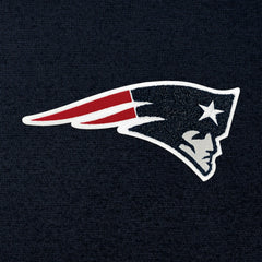 New England Patriots Antigua Victory Chenille Pullover Hoodie Navy