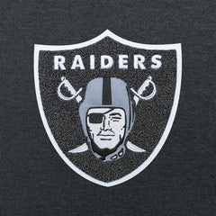 Las Vegas Raiders Antigua Victory Chenille Pullover Hoodie Charcoal