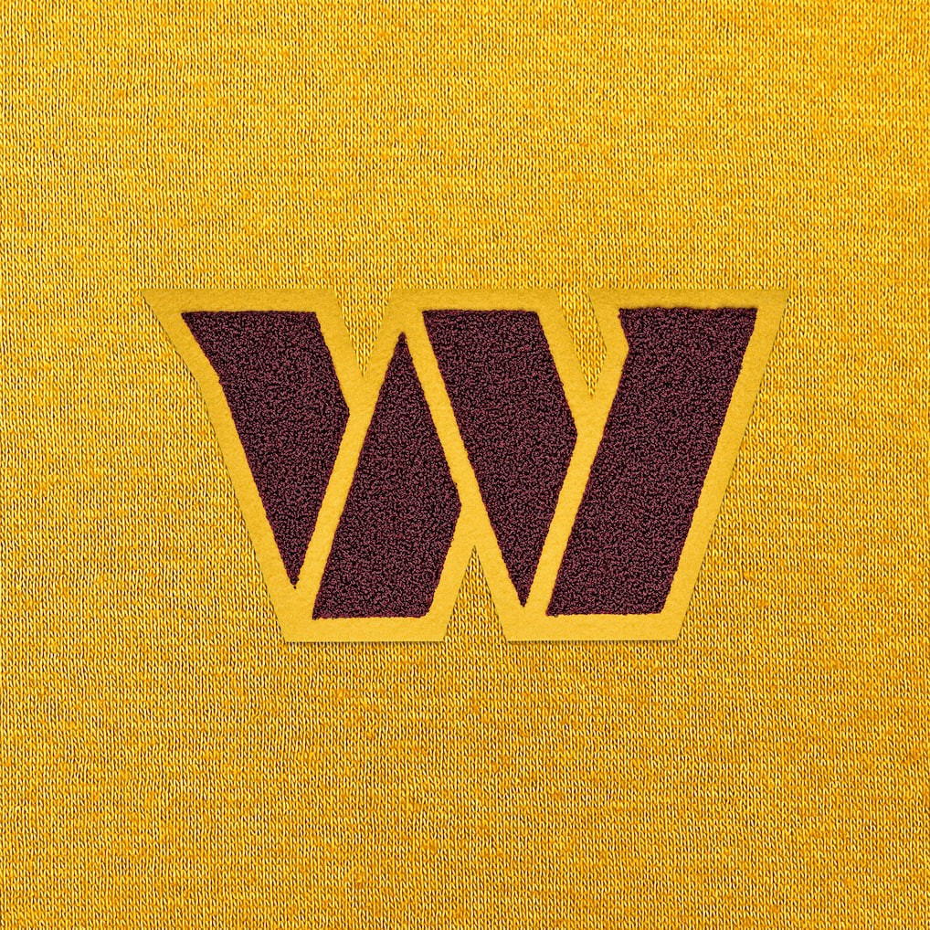 Washington Commanders Antigua Victory Chenille Pullover Hoodie Gold