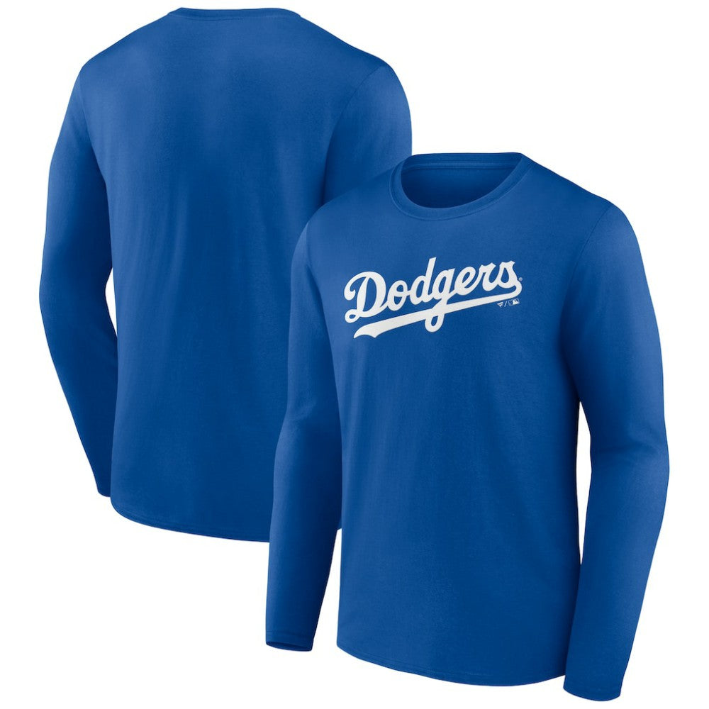 Los Angeles Dodgers Wordmark Long Sleeve T-Shirt - Royal - MLB Online