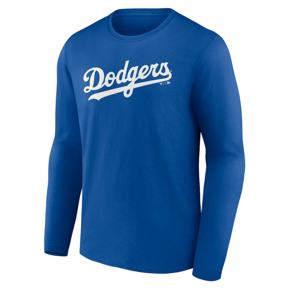 Los Angeles Dodgers Wordmark Long Sleeve T-Shirt - Royal - MLB Online