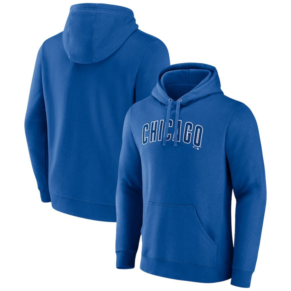 Chicago Cubs Official Wordmark Pullover Hoodie - Royal - MLB Discount