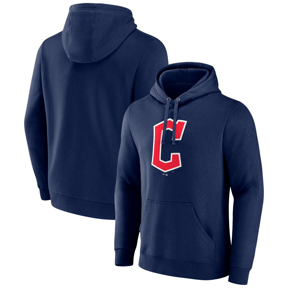 Cleveland Guardians Official Wordmark Pullover Hoodie - Navy - MLB on Sale