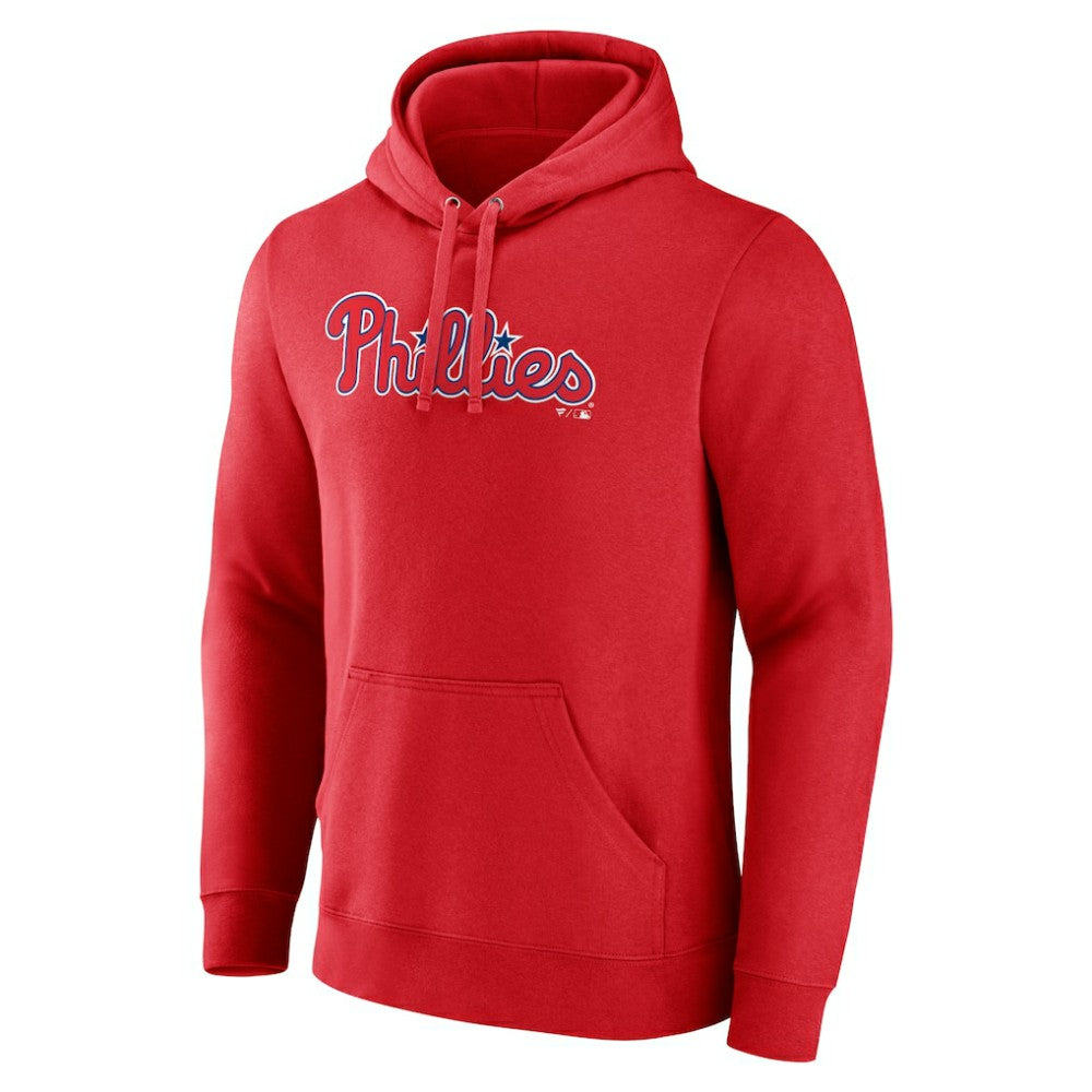 Philadelphia Phillies Official Wordmark Pullover Hoodie - Red - MLB on Sale