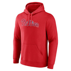 Philadelphia Phillies Official Wordmark Pullover Hoodie - Red - MLB on Sale