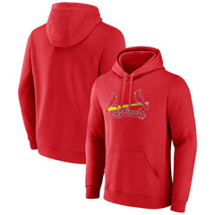 St. Louis Cardinals Official Wordmark Pullover Hoodie - Red - MLB Online