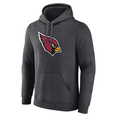 Arizona Cardinals Primary Team Logo Fitted Pullover Hoodie Charcoal